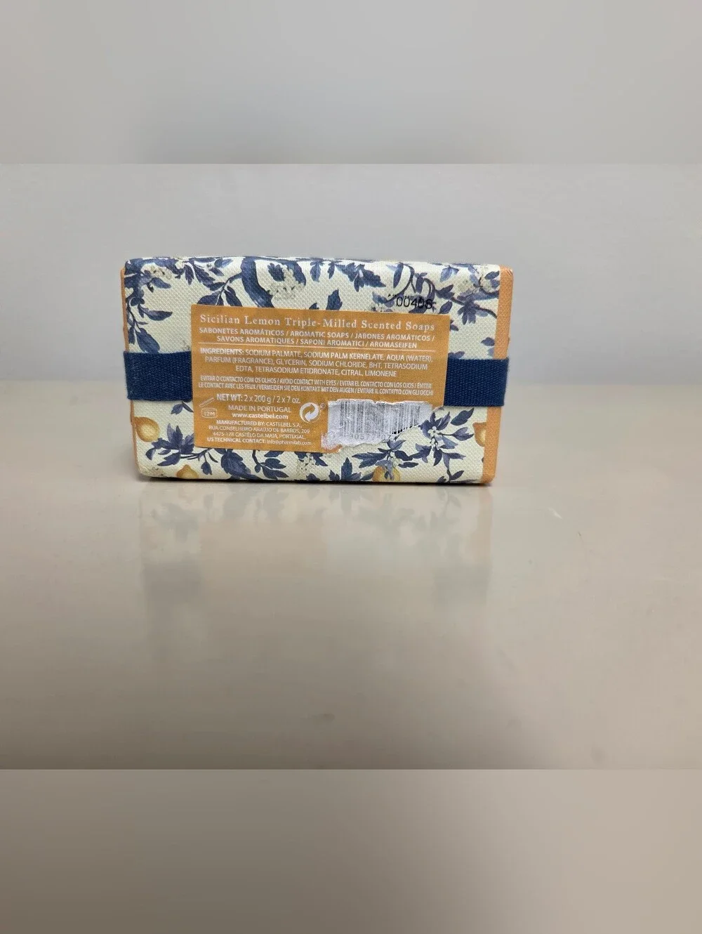 Sicilian Lemon Triple-Milled Soap 2 Bar Pack  - IMPORTED FROM PORTUGAL